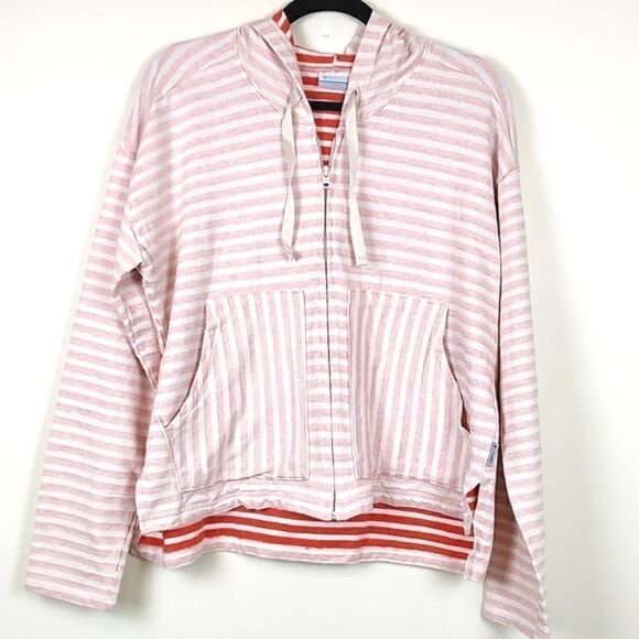 Columbia Striped Full Zip Hoodie Jacket Size XL - Picture 13 of 13